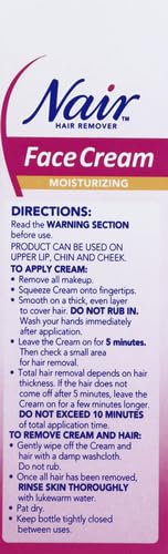 Moisturizing Face Cream For Upper Lip Chin And Fac Nair 2 Oz, Pack Of 3
