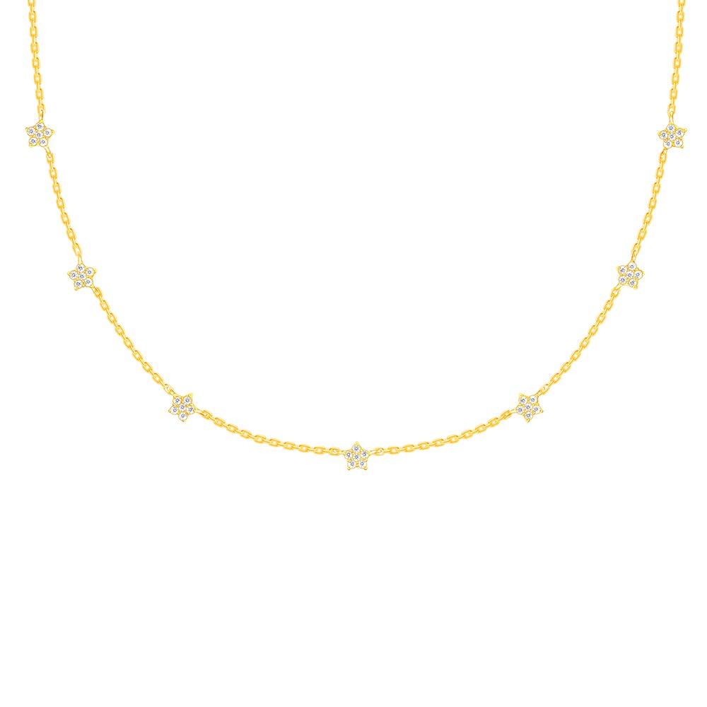 GIVA 925 Sterling Silver 18K Gold Plated Anushka Sharma Star Constellation|Necklace To Gifts For Women&Girls|Valentines Gift For