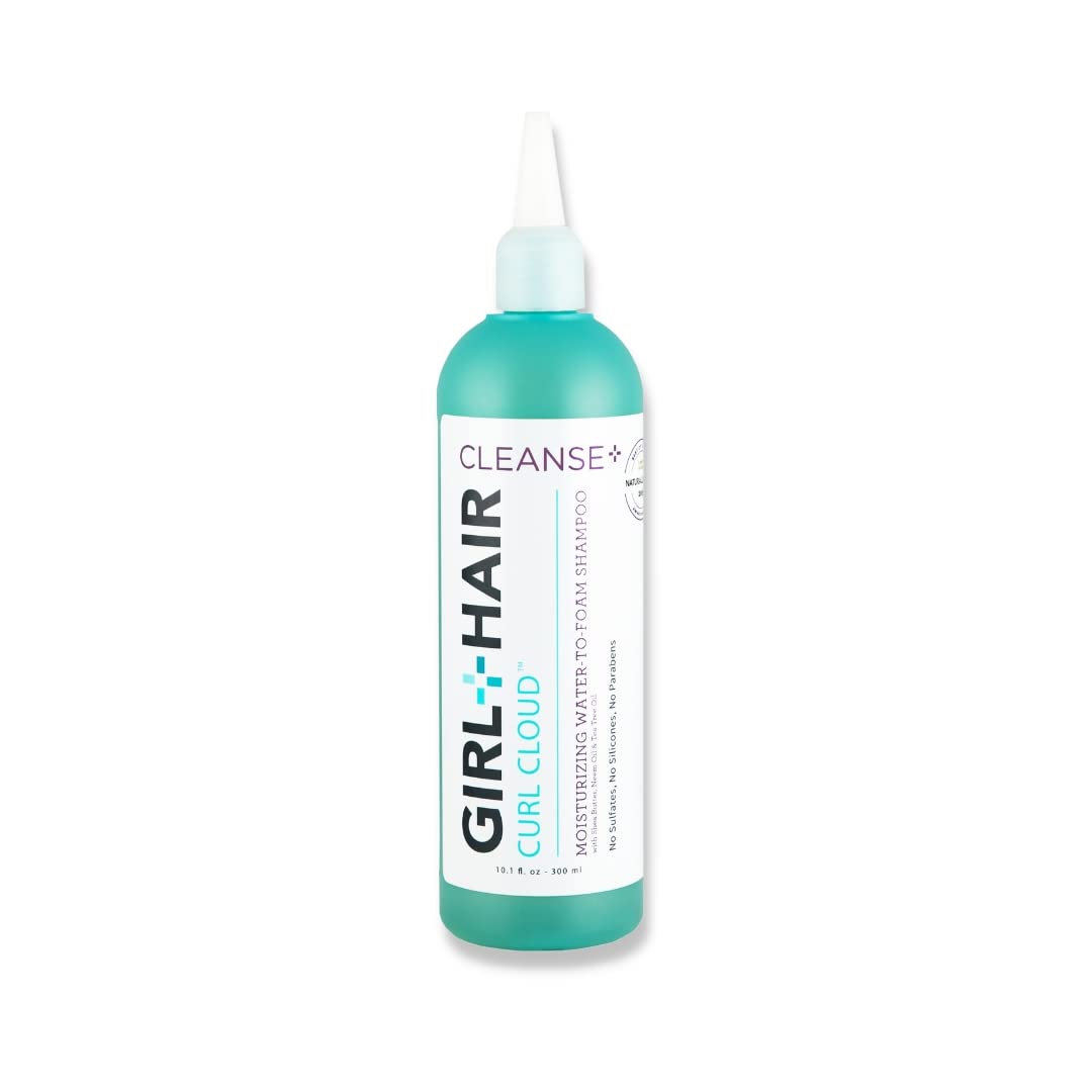 GIRL+HAIR Cleanse+ Moisturizing Shampoo | Restorative for Dry, Damaged Hair | Treat Dry, Itchy Scalp | With Shea Butter, Tea Tre
