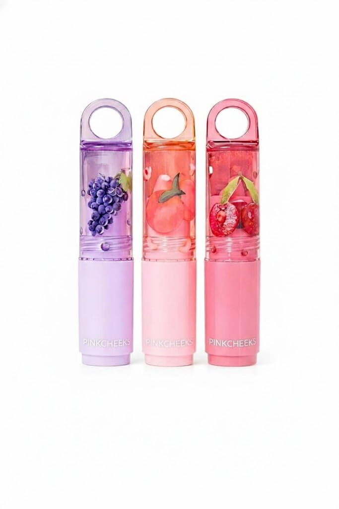 Fruit Infused Lip Balm Set Of 3 | MoistureRich Tinted Care With Natural Fruit Extracts | Soft Hydration & Healthy Shine For Wom