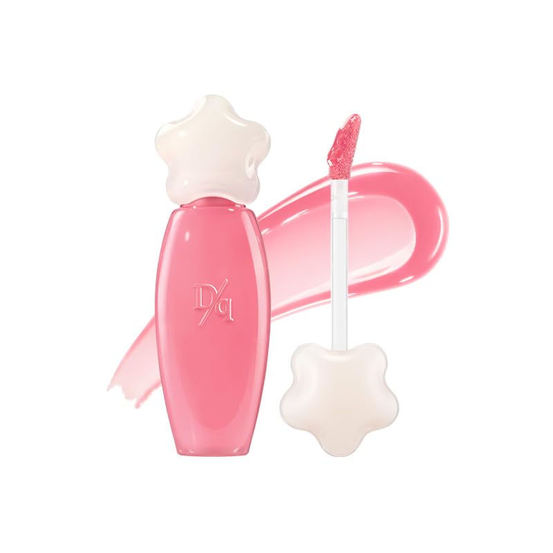 dasique Pure Water Lip Gloss #08 Creamy Pink 0.09 oz | Variety of Colors | Dewy Gloss | Buildable Gloss Tesxture | Non-Sticky | 
