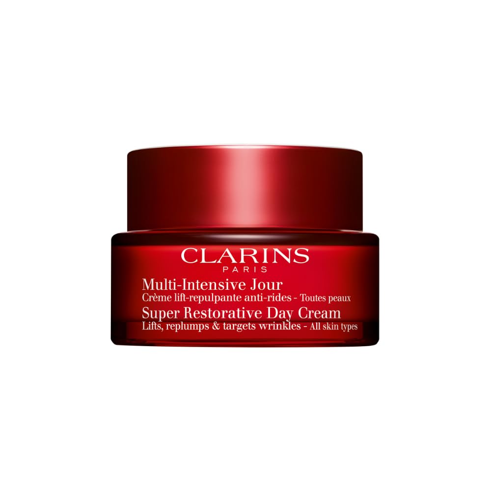 Clarins Super Restorative Day Cream  Anti-Aging Moisturizer For Mature Skin Weakened By Hormonal Changes  Replenishes, Illuminat