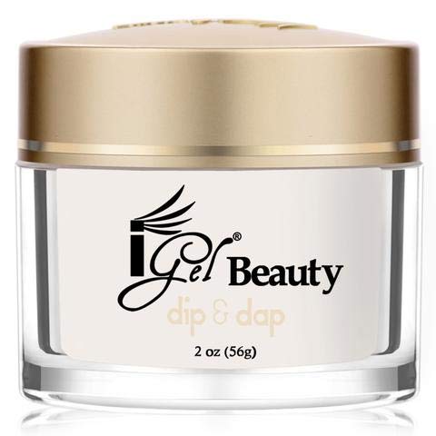 iGel - 100% Pure Nail Acrylic/ Dipping Powder - Dip & Dap Collection (DD002 - Snow Sparks)