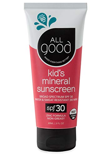 All Good Baby & Kids Sunscreen Lotion For Face & Body - Uva/Uvb Broad Spectrum, Spf 30, Zinc Oxide, Coral Reef Friendly, Water R
