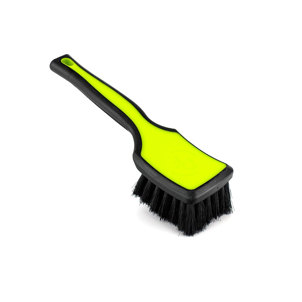 Detail Factory - ProGrip Interior Scrub Brush - Soft Bristles - Rubber Grip for Maximum Stability and Comfort - Curved Head Prof