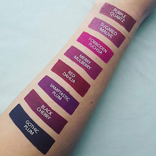 Aromi Mulberry Matte Liquid Lipstick | Berry Fuchsia Lip Color, Vegan & Cruelty-Free, Long-Lasting, Waterproof Lipstick (Merry M