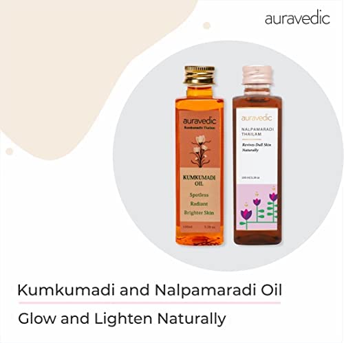 Auravedic Kumkumadi Tailam & Nalpamaradi Thailam Combo Pack 100ml + 100ml