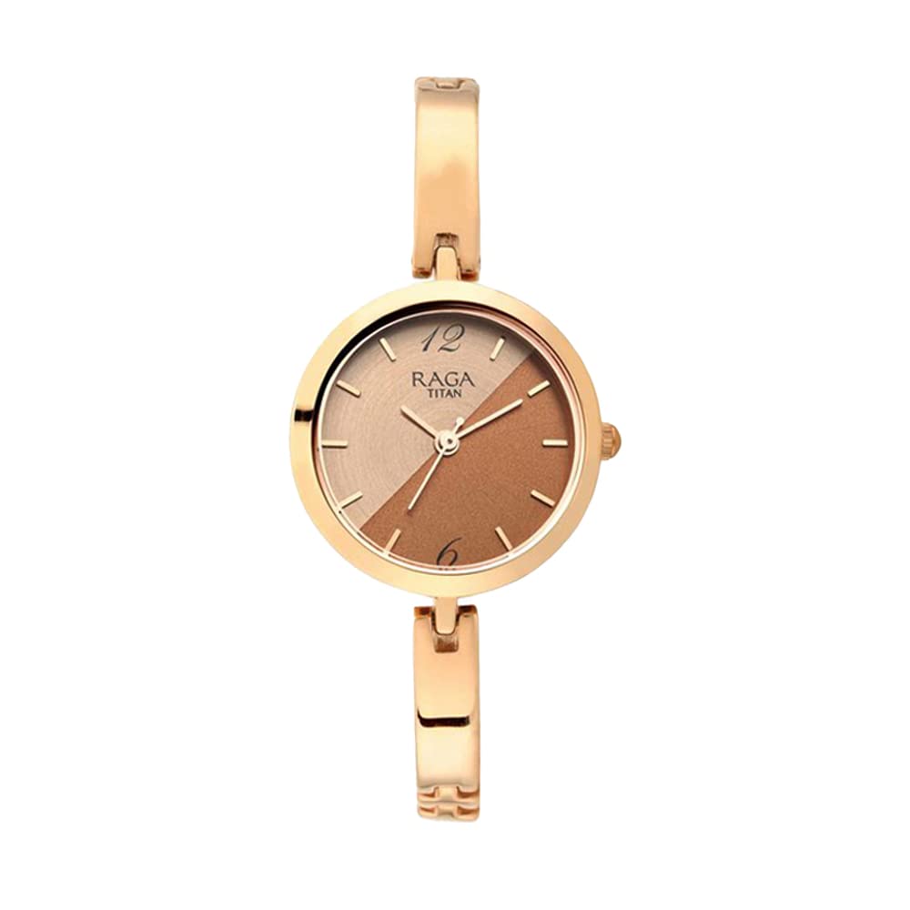 Titan Raga Viva Rose Gold Dial Analog Watch for Women