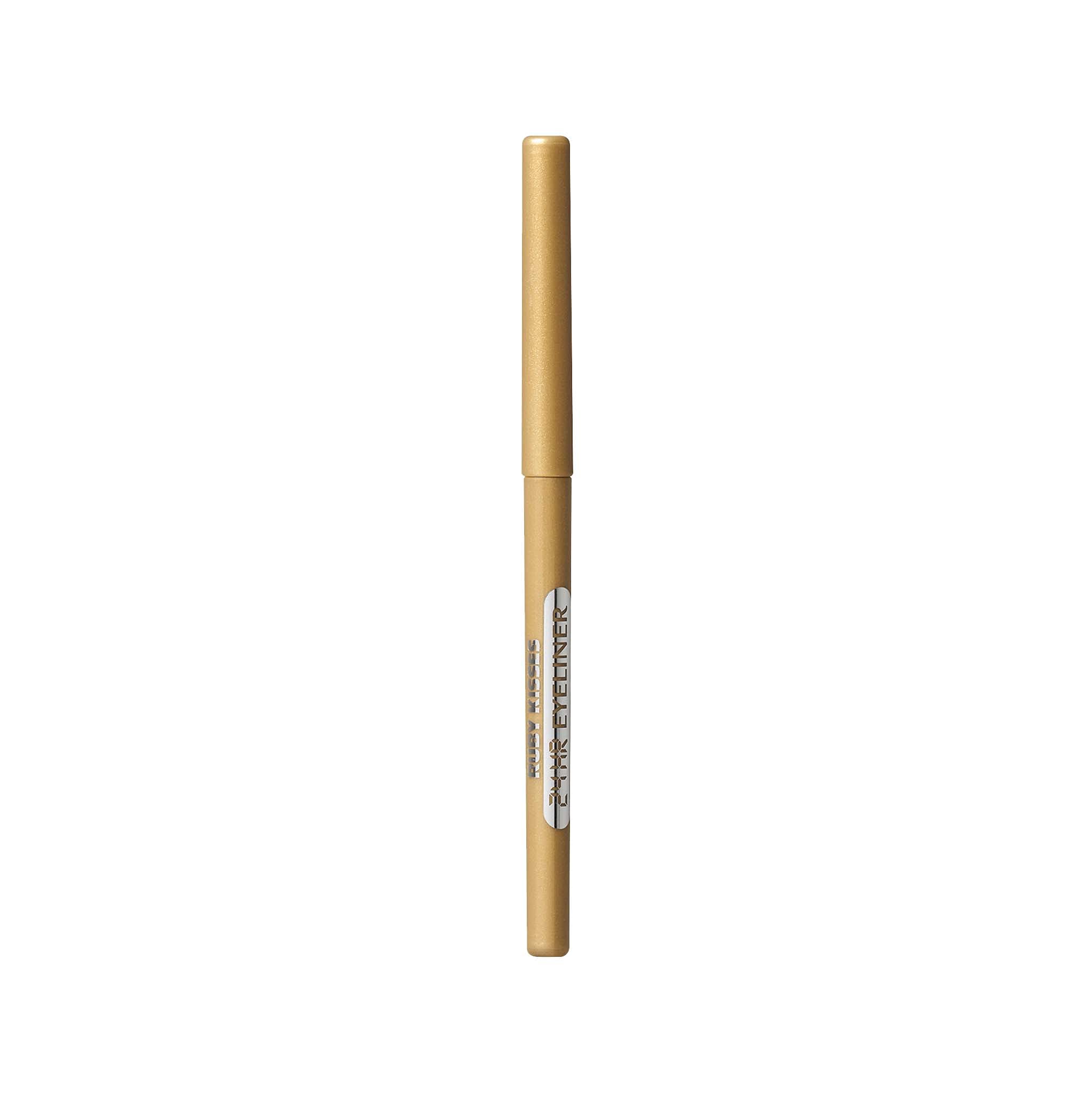 Ruby Kisses Waterproof 24Hr Eye Define Eyeliner (1 Count, Metallic Gold)