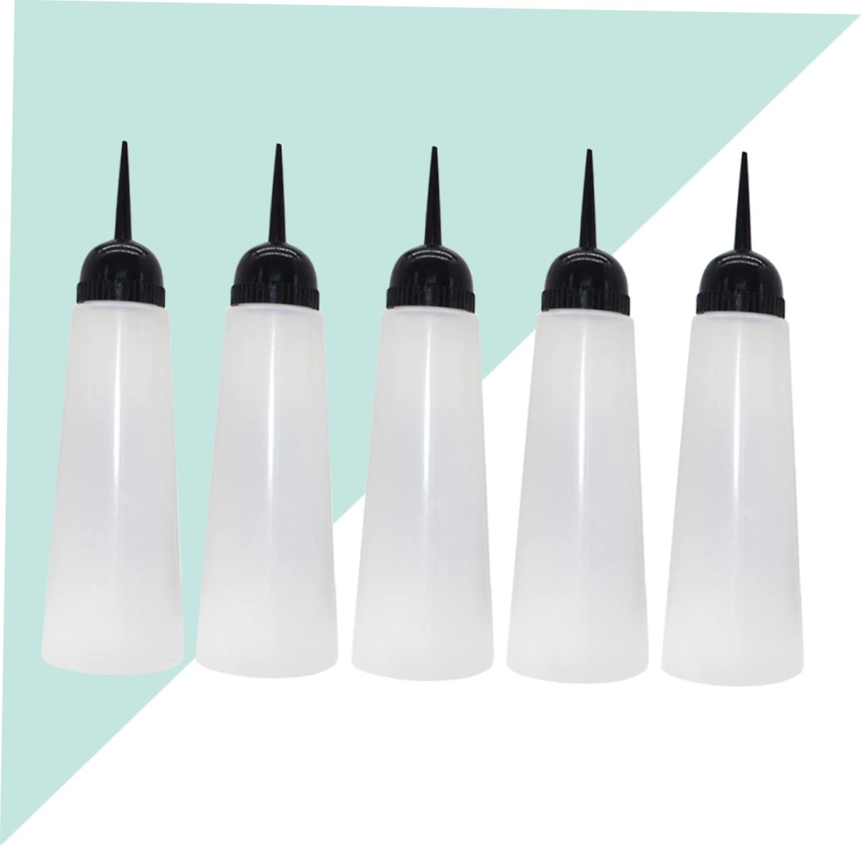 HONMEET 5pcs Plastic to Go Containers Lotion Container Plastic Dye Salon Accessories Hair Coloring Supplies Hair Color Applicato