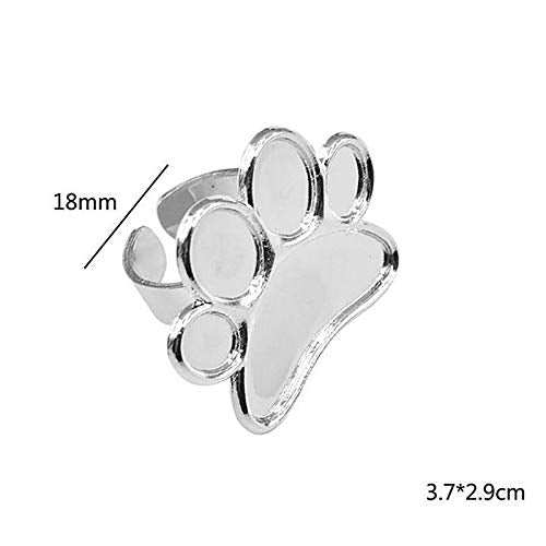 Mwoot 2 Pieces Nail Art Palette Finger Rings, Mini Polish Holder Drawing Color Palette, Nail Art Painting Gel Palette Manicure T