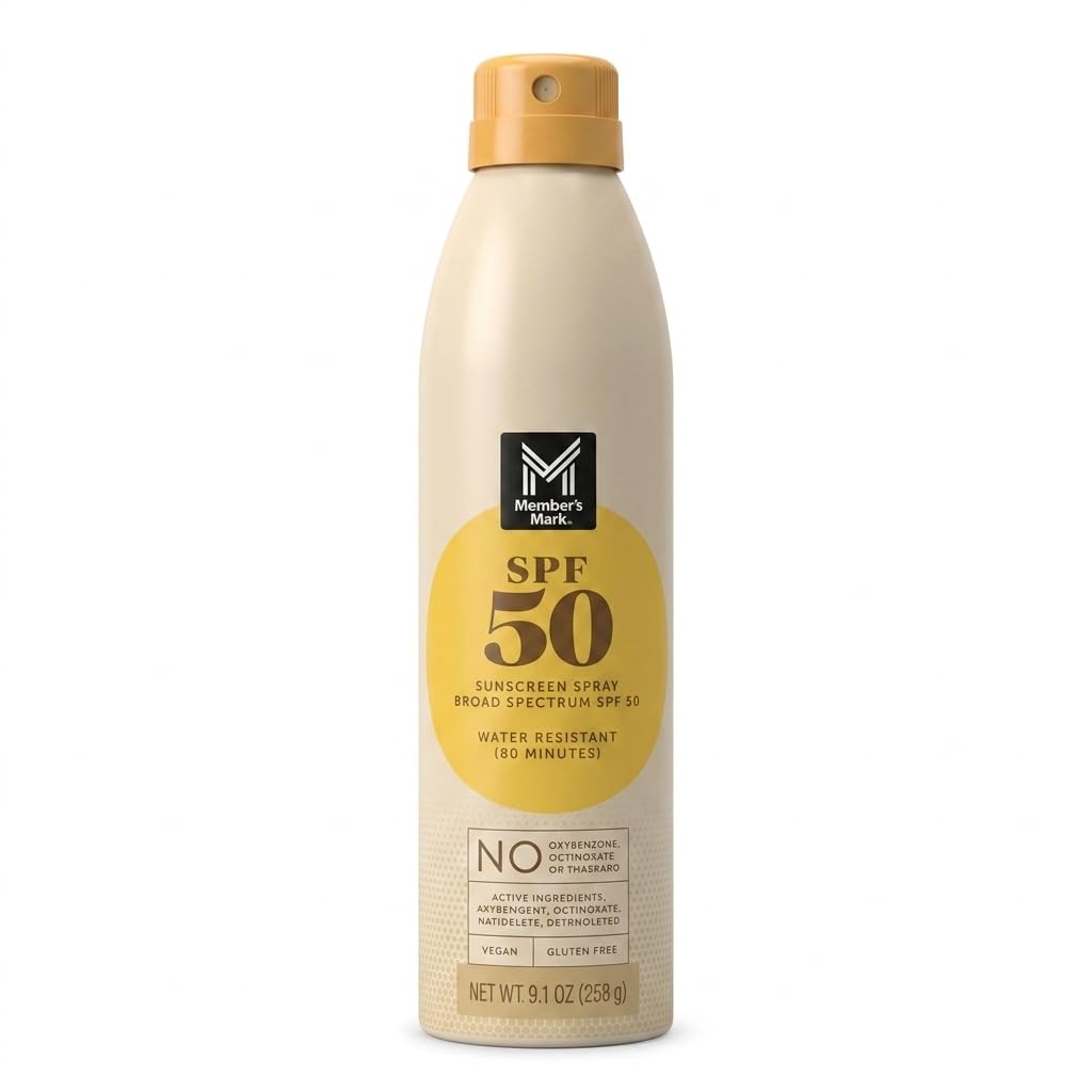 Members Mark Sunscreen Spray Set SPF 50-9.1oz - 3 bottles