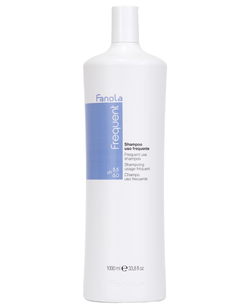 Fanola Frequent Shampoo, Gentle Shampoo for Daily Deep Cleansing and Hydration to All Types of Hair, for Light, Soft and Scented