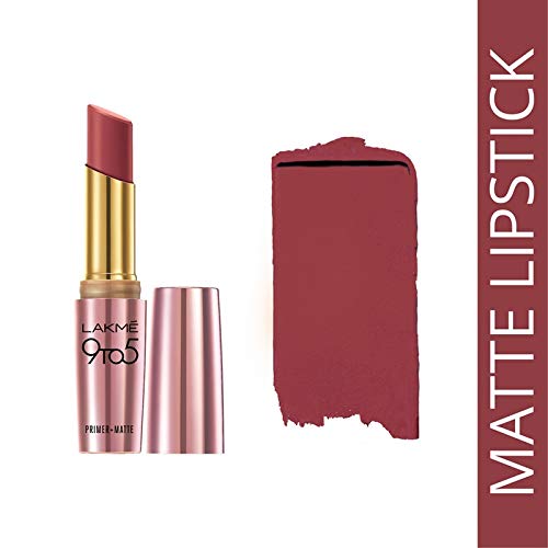 Lakm Mp7 9 To 5 Primer Matte Lip Color, Rosy Sunday, 3.6G