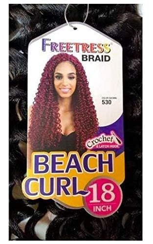 BEACH CURL 18'' (4 Medium Brown) - Freetress Synthetic Crochet Braid