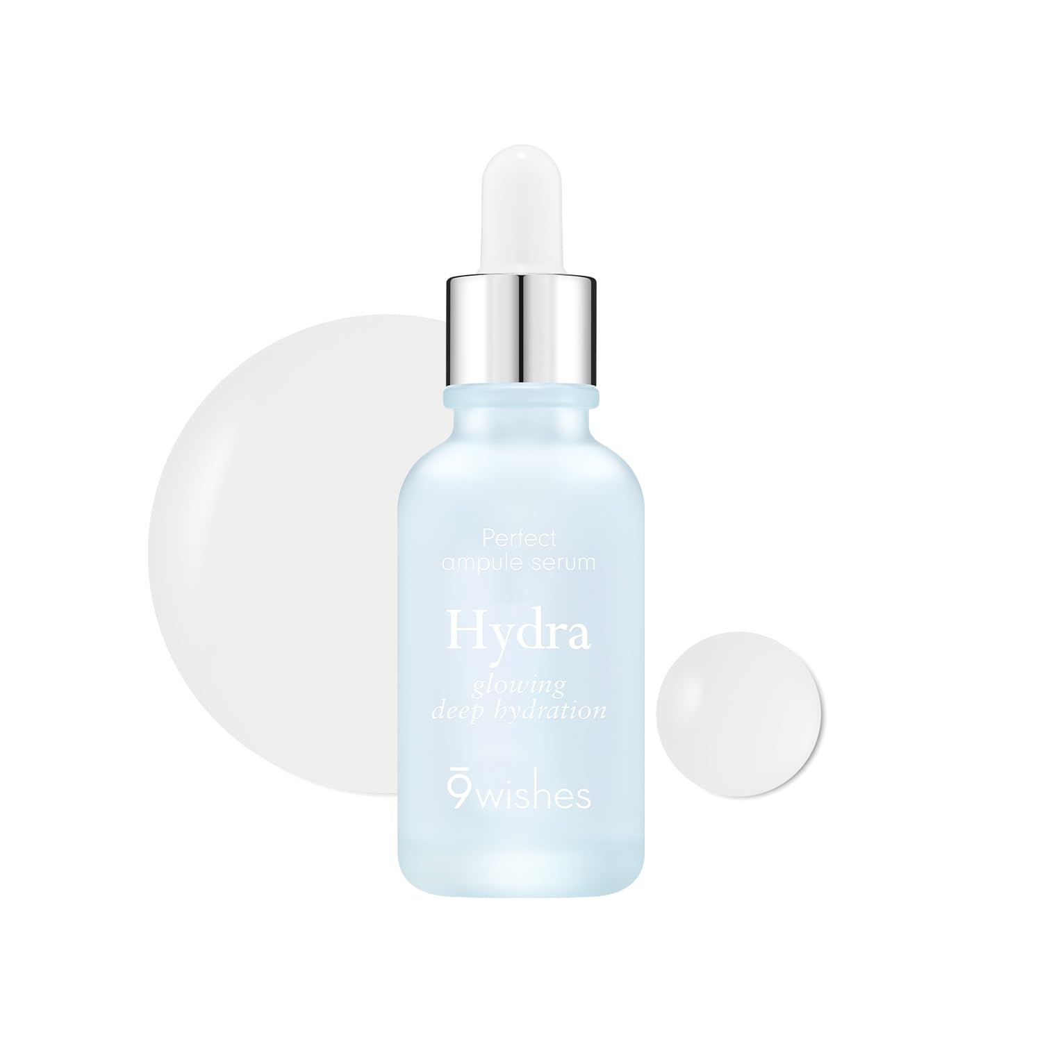 [9Wishes] Hydra Ampoule Serum ? Long-Lasting Moisturizer For 72 Hours, 1.01 Fl. Oz, Hydrating Serum For Face With 8-Layer Of Hya