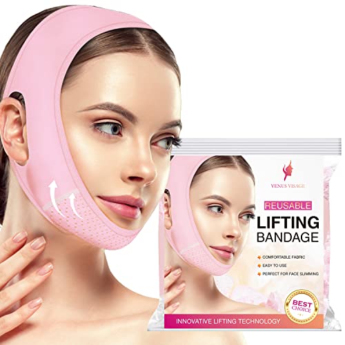 Venus Visage Chin Strap for Double Chin for Women/Men, Reusable Chin Strap for Sleeping, Chin Mask Lift for Jaw Line Definition,