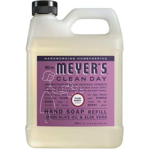 Mrs. Meyer 'S Clean Day Plum Berry Liquid Hand Soap Refill Scent 33 Fl Oz. (Pack Of 2)