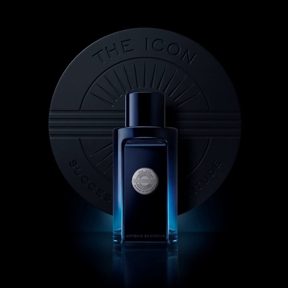 Banderas Antonio The Icon Eau De Perfume For Men - Long Lasting - Virile, Elegant, Trendy And Sexy Scent - Wood, Amber, And Sand