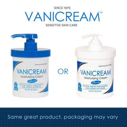 Vanicream Moisturizing Skin Cream With Pump Dispenser - 16 Fl Oz (1 Lb) - Moisturizer Formulated Without Common Irritants For Th
