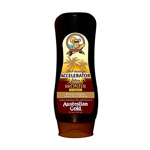 Australian Gold Accelerator Lotion with Instant Bronzer, 8 Fluid Ounce