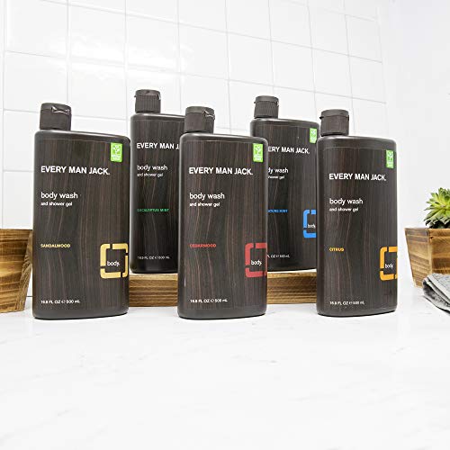Every Man Jack Body Wash And Shower Gel Cedarwood, 16.9 Ounce