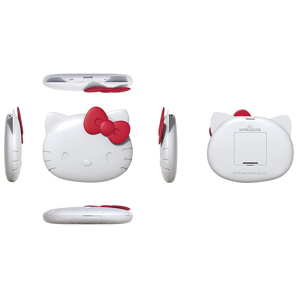 Impressions Vanity Hello Kitty Kawaii Compact Mirror With Touch Sensor Switch For Purse, Led Makeup Mirror With 2X Magnifying To