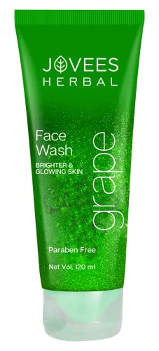 Jovees Herbal Grape Face Wash With Grape Seed & Orange Peel Extracts | For Brighter & Glowing Skin | Reduces Uneven Skin Tone & 