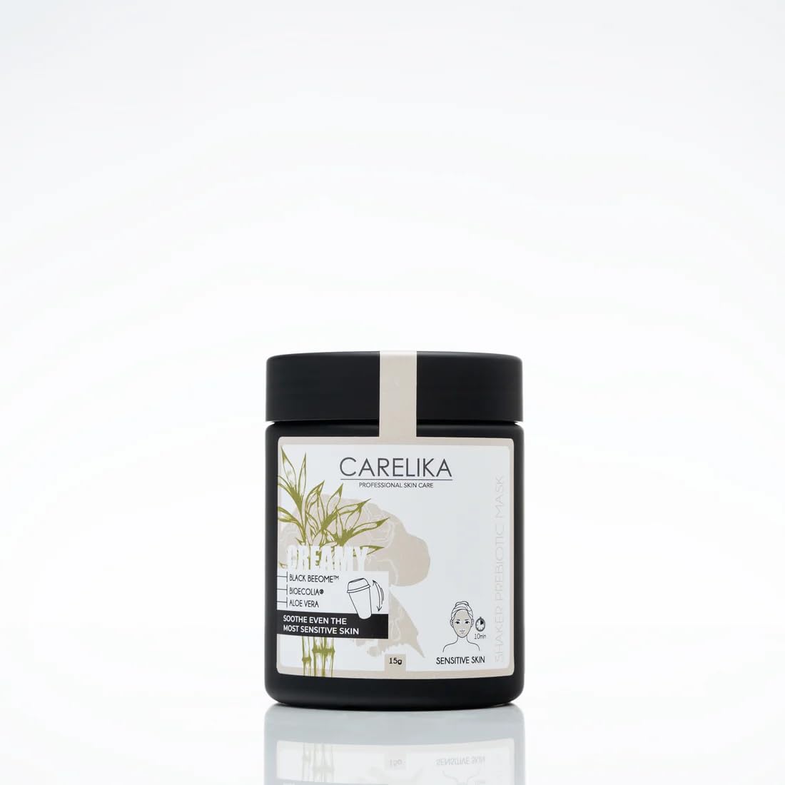 CARELIKA Prebiotic Face Mask, 15g  Soothing Creamy Formula with Black Beeome Honey, Aloe Vera & White Clay, Hydrating for Sensi