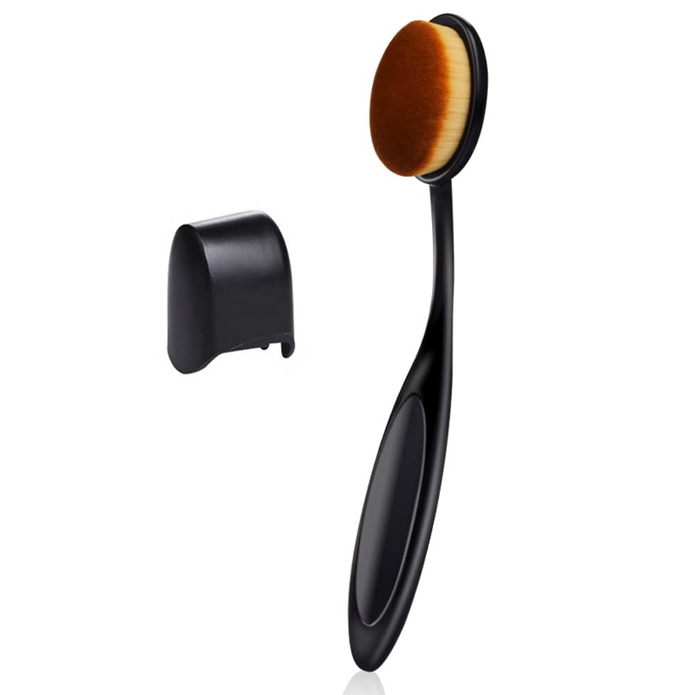 Akoak 1 Pack Toothbrush Shape Makeup Brush Foundation Brush, Used For Mixing Liquid, Cream Or Powder Makeup, Professional Makeup