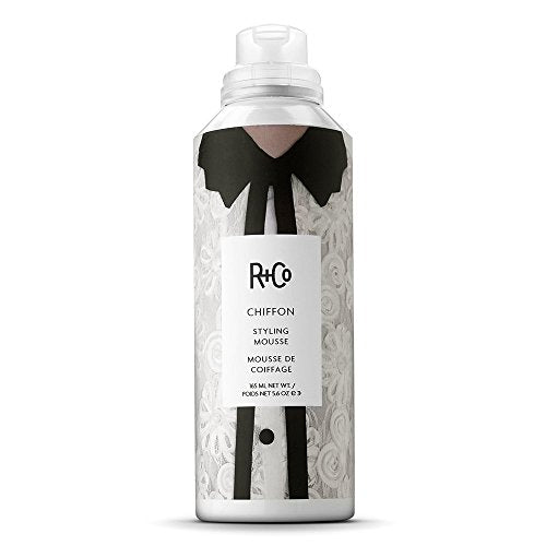 R+Co Chiffon Styling Mousse, Lightweight Mousse For Volume, Body And Shine, 5.6 Ounce