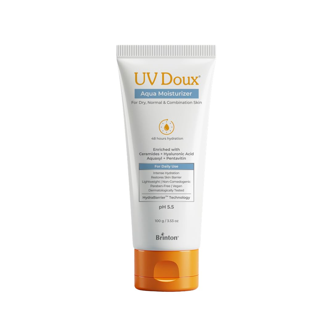 Uv Doux Aqua Moisturizer For 48-Hour Hydration | With Aquaxyl, Pentavitin, Ceramides & Hyaluronic Acid | Deep Moisture, Restores