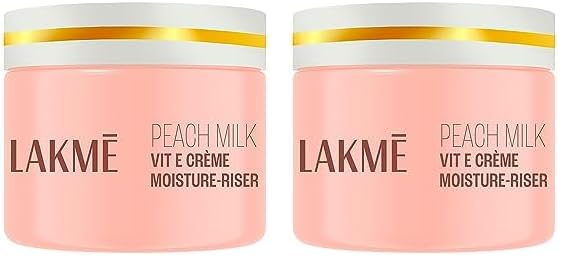 Lakm Peach Milk Soft Crme Light Moisturizer For Face 300 G, Daily Lightweight Face Lotion With Vitamin E For Soft Skin- Non Stic