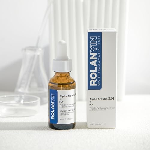 Rolanyin Alpha Arbutin 2% + Ha Facial Serum Reduces Dark Spots Uneven Tone Deep Hydration Anti Aging Skin Repair And Texture Ref
