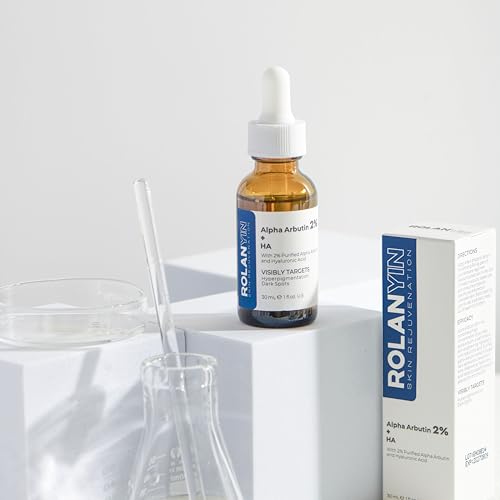 Rolanyin Alpha Arbutin 2% + Ha Facial Serum Reduces Dark Spots Uneven Tone Deep Hydration Anti Aging Skin Repair And Texture Ref