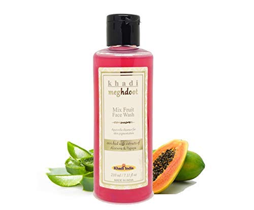 Khadi Meghdoot Mix Fruit Face Wash For Glowing And Soft Skin Herbal Face Cleanser With Fruit Extracts For Men And Women Gentle D