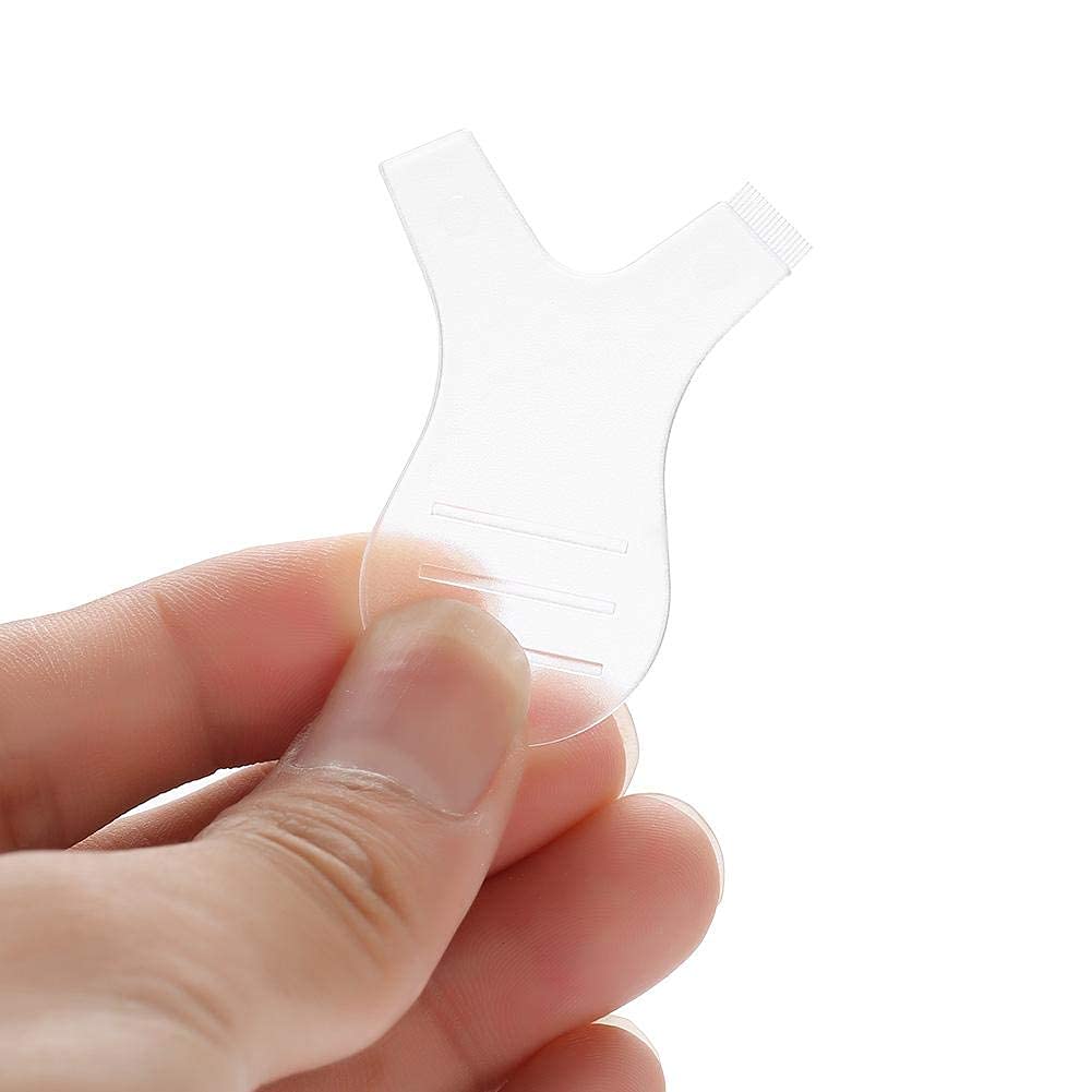 10Pcs Eyelash Extension Grafting Brush, Y Shape Silicone Perming Curler Comb, Makeup Beauty Tool