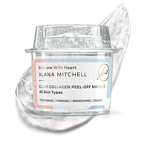 Alana Mitchell Anti Aging Collagen Facial Mask, Peel Off Face Mask Reduces Wrinkles & Fine Lines, Hydrating Face Masks, Tighteni
