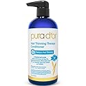 Pura D'Or Hair Thinning Therapy Biotin Conditioner, Clinically Tested Proven Results, Low Lather Deep Moisturizing Herbal Dht Bl