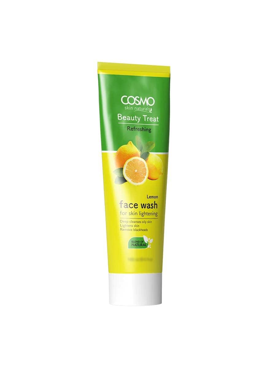 Cosmo Skin Naturals Beauty Treat Lemon Face Wash 75Ml | Refreshing | Deep Cleanses Oil Skin | For Unisex