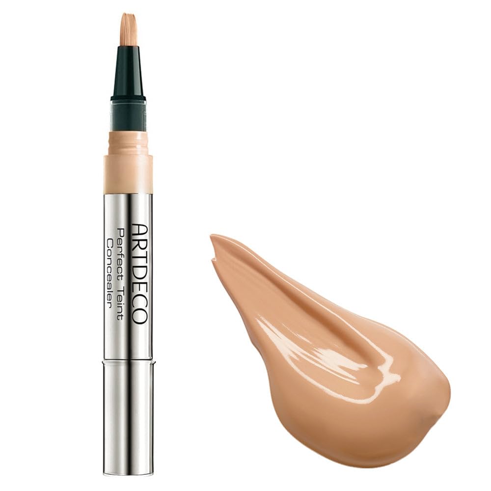 Artdeco Perfect Teint Concealer - Olive N07 - Light-Reflecting Concealer With Brush Applicator - No Signs Of Tiredness - Medium