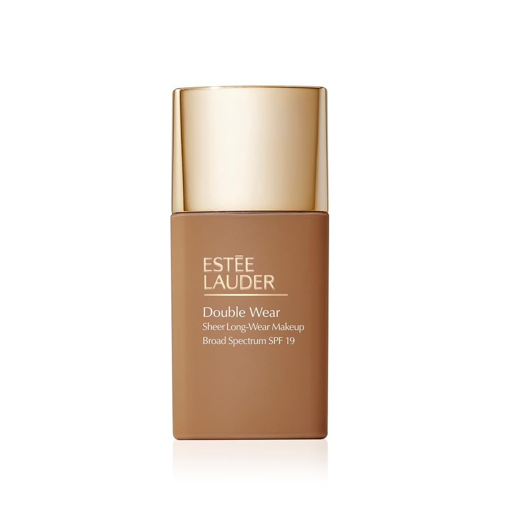 Est  e Lauder Double Wear Sheer Long-Wear Foundation, SPF 19, 1.0 oz, 6W1 Sandalwood