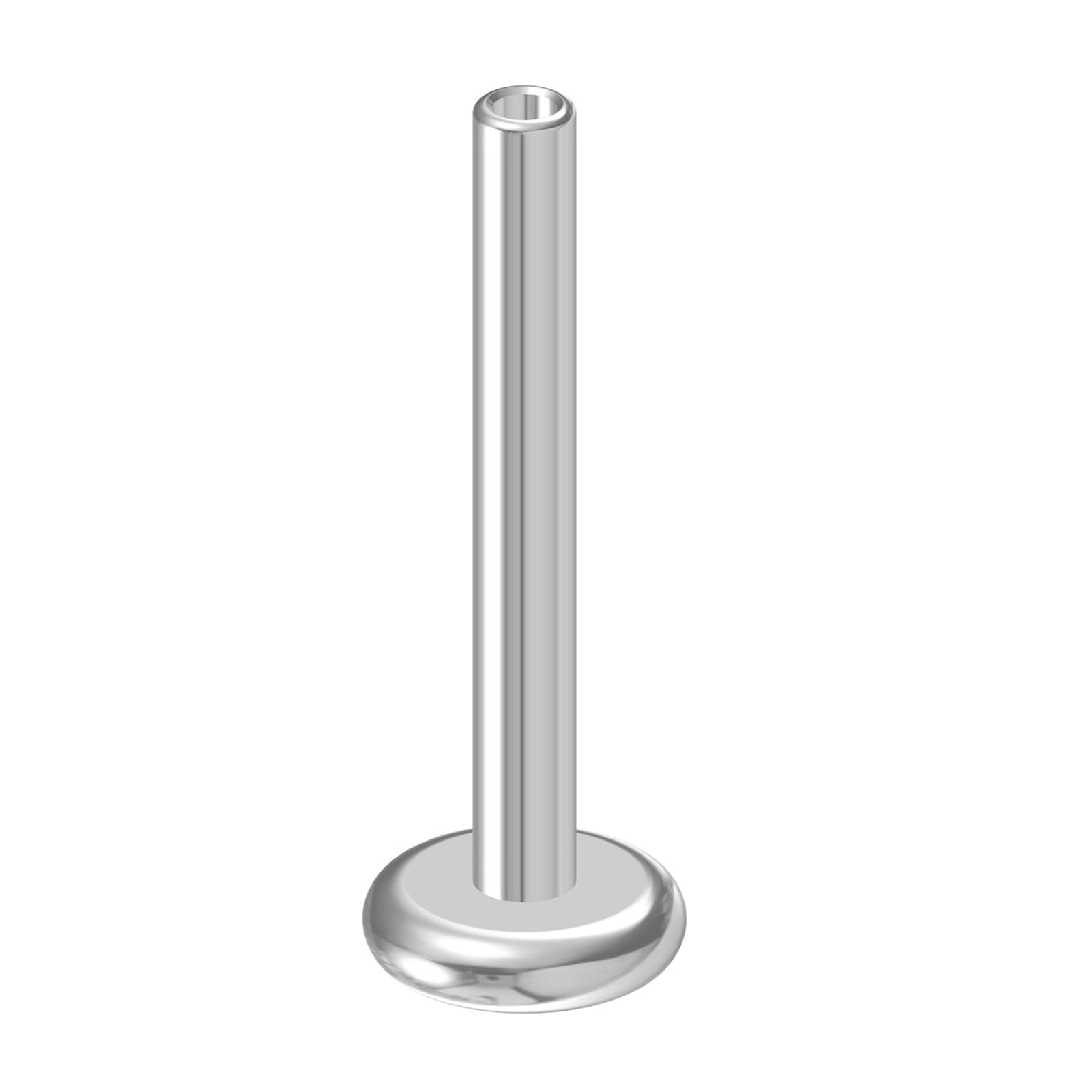 NewkeepsR 20G  8mm Threadless Flat Back Labret Stud Post Replacement, Implant Grade 0.8mm Press Fit Flatback Push In Unthreaded 