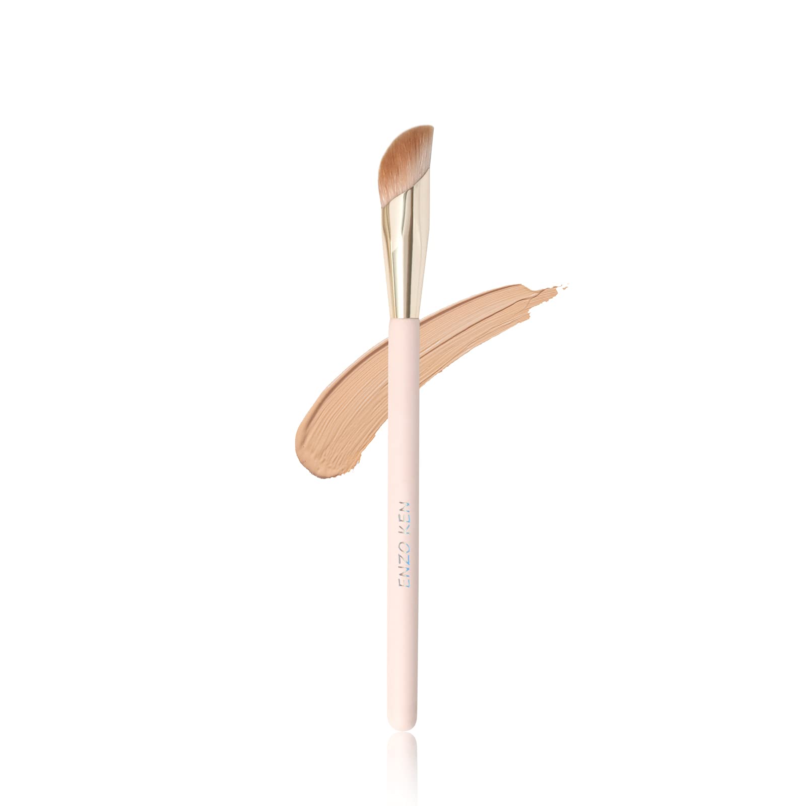 ENZO KEN Angled Concealer Brush Under Eye, Concealer Brush, Nose Contour Brush, Small Concealer Brushes, Under Eye Makeup Brushe