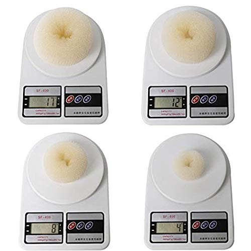 Hair Bun Shaper Set,Teenitor 4 Hair Pcs Donut Bun Maker(Extra-Large, Medium, Small) With Bobby Pins Blonde 20Pcs, Doughnuts Ring