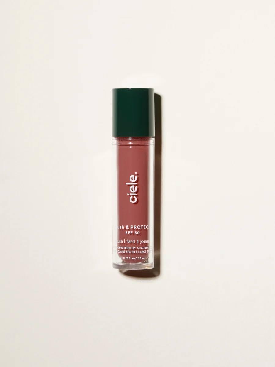ciele blush & PROTECT SPF 50+ hydrating liquid blush  June (warm burgundy)