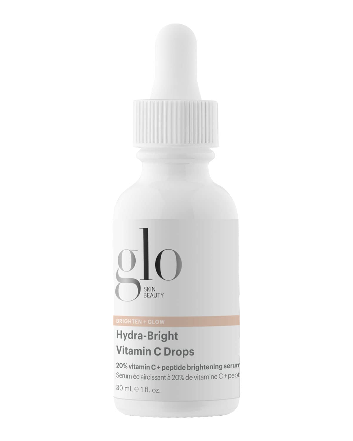 Glo Skin Beauty HydraBright Vitamin C Drops  20% Vitamin C + Peptide Brightening Serum  Formerly Daily Power C+ Serum