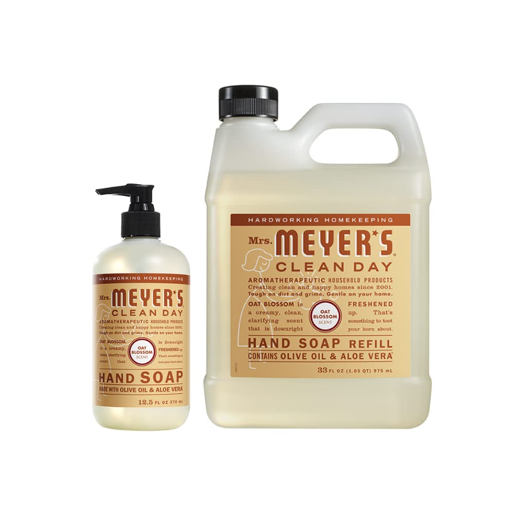 Mrs. MEYERS Liquid Hand Soap Variety, 1 Oat Blossom, 1 Oat Blossom Hand Soap, 1 CT