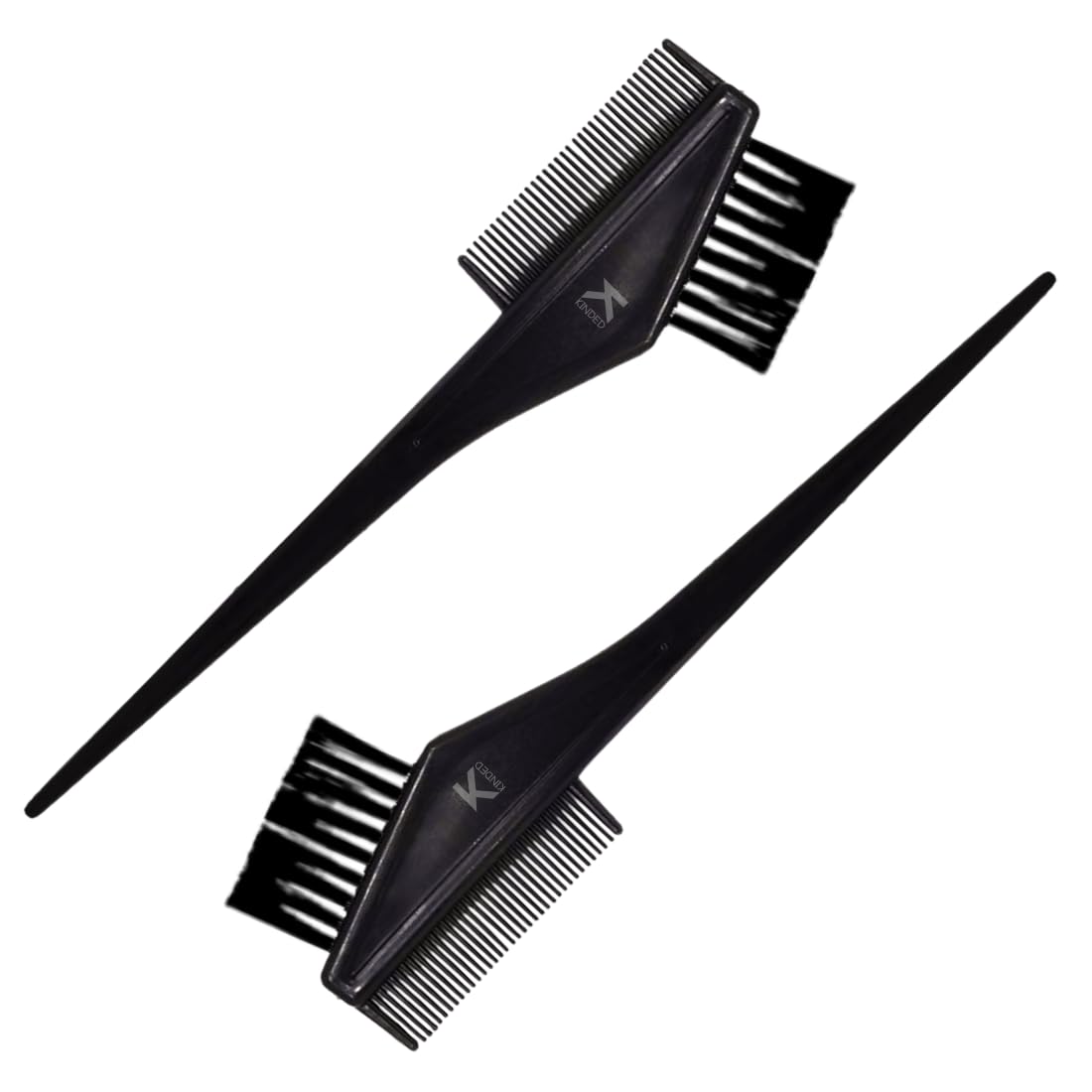 Kinded 2 In 1 Hair Colouring Brush Applicator & Tail Comb Combined Multipurpose Hair Colour Mehndi Henna Dye Brush Professional 