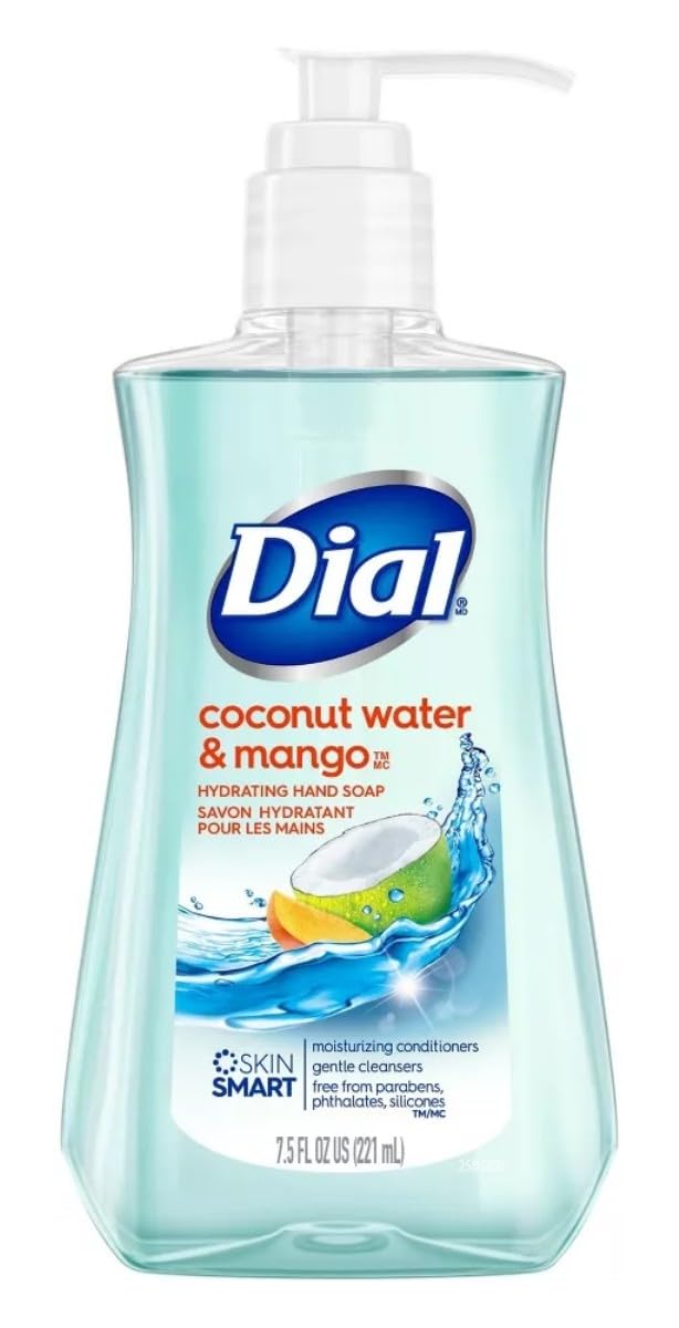 Dial Hand Soap, Coconut Water & Mango 7.50Oz 3Pack